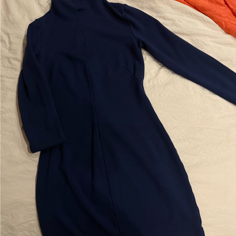 Navy blue Babaton mock neck dress Aritzia size 6
